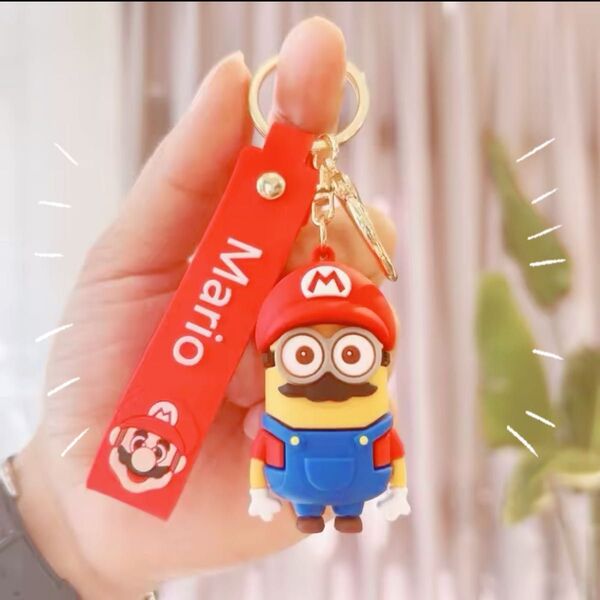 ミニオン マリオ コラボ 限定品 キーホルダー ルイージ ピーチ姫 キノピオ