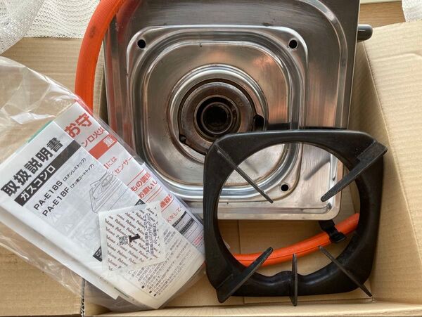 美品 パロマ Paloma 一口 ガスコンロ PA-E18S LPガス用 取説付き