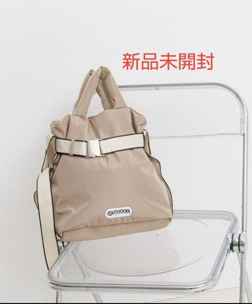 「HEREIAM」OUTDOOR(アウトドア)別注/2WAYベルトトートバッグS レディース カーキ