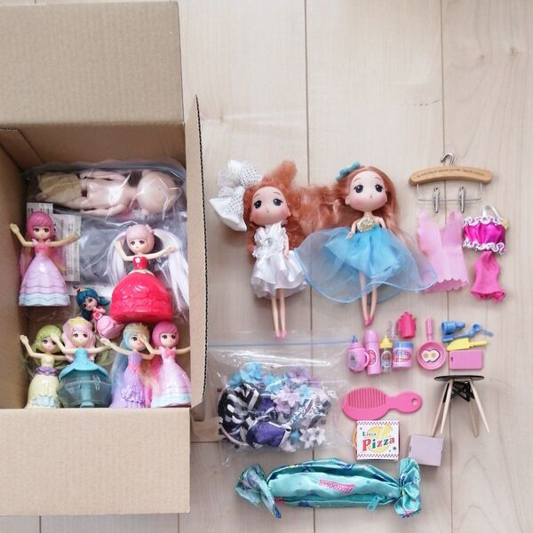 リカちゃん 着せ替え人形 オリジナルドールキット ハッピーセット ミニチュア ままごと メルちゃん等 60箱にいっぱい