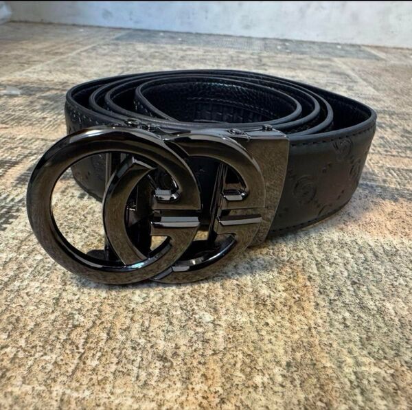 GUCCI バックルベルト ベルト GUCCI レザー ブラック グッチ 黒