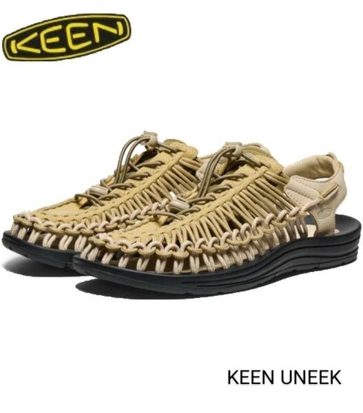 ★【2025年発売新色・国内正規品・新品】KEEN キーン UNEEK ユニーク メンズ スニーカー サンダル 27.5㎝
