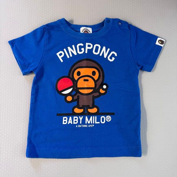 A BATHING APE BABY MILO Tシャツ ブルー