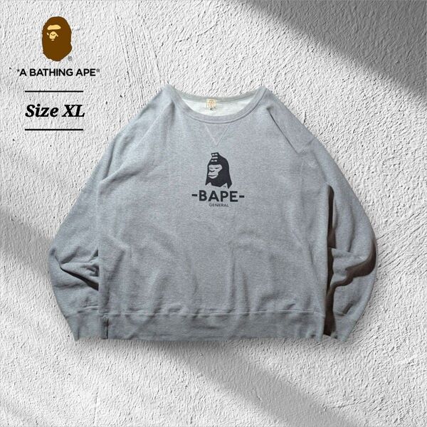 入手困難 初期タグA BATHING APE BAPEエイプスウェットトレーナー アベイシングエイプ