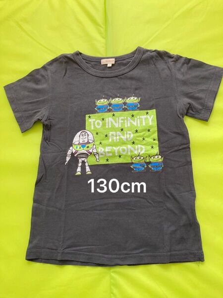 HusHusH ハッシュアッシュ 半袖Tシャツ 130cm グレー トイストーリー 半袖 Tシャツ バズライトイヤー