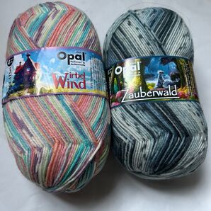 Opal 毛糸 2玉セット Wirbel Wind Zauberwald