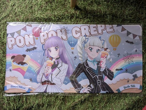 アイカツ!あかりGeneration マリオンクレープ 描き下ろしデスクマット 氷上スミレ 藤堂ユリカ コラボ