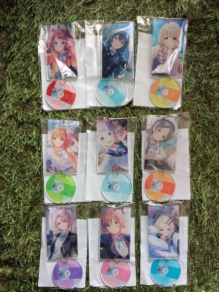 学園アイドルマスター 初星学園レトロコレクション 公式8cmCD風アクリルキーホルダー CDキーホルダー 学マス