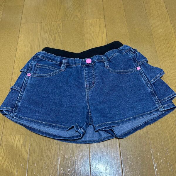 ショートパンツ デニム キッズ 女の子 140
