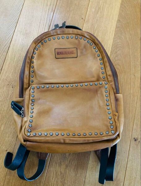 diesel ディーゼル レザーリュック スタッズ バッグ リュック バックパック レザー スタッズ