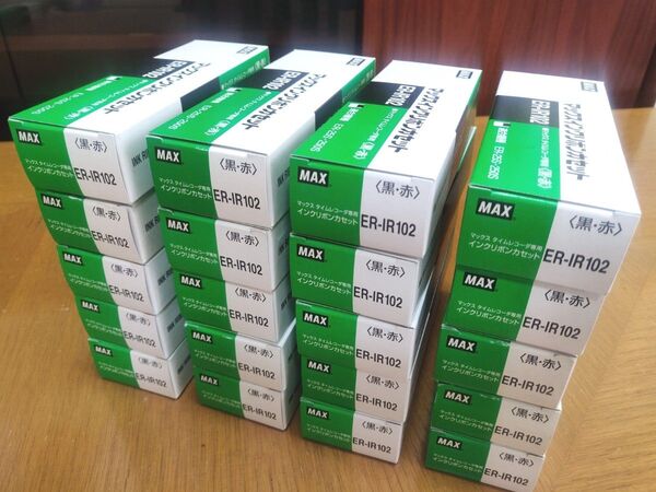 値下げマックス タイムレコーダー用 インクリボンカセット ER-IR102 20個セット
