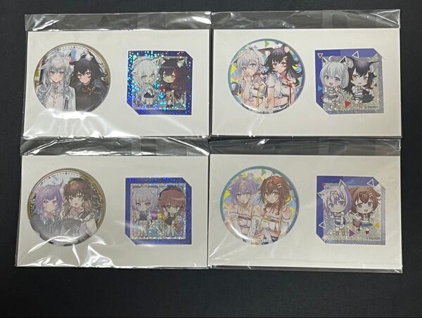 ハムリーズ イベント参加特典 缶バッジ&ホロステッカー
