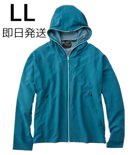 新品未使用タグ付 レアカラー 人気 LLサイズ ワークマン エックスシェルター 暑熱フーディー レイクグリーン XShelter