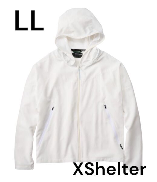新品未使用タグ付 レアカラー 人気 LLサイズ ワークマン エックスシェルター 暑熱フーディー ホワイト 白 XShelter