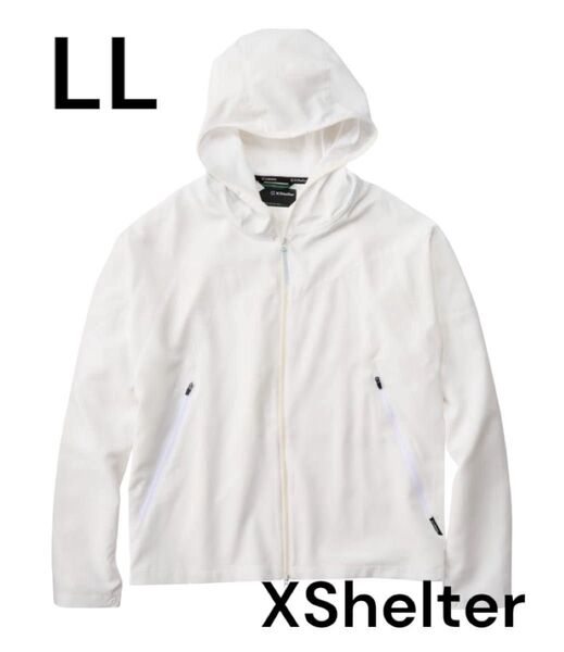 新品未使用タグ付 完売 レアカラー LLサイズ ワークマン エックスシェルター 暑熱フーディー ホワイト 白 XShelter