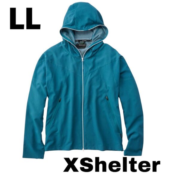 新品未使用タグ付 完売 レアカラー LLサイズ ワークマン エックスシェルター 暑熱フーディー レイクグリーン XShelter