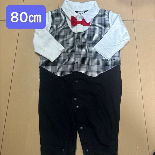 タキシードロンパース 80㎝