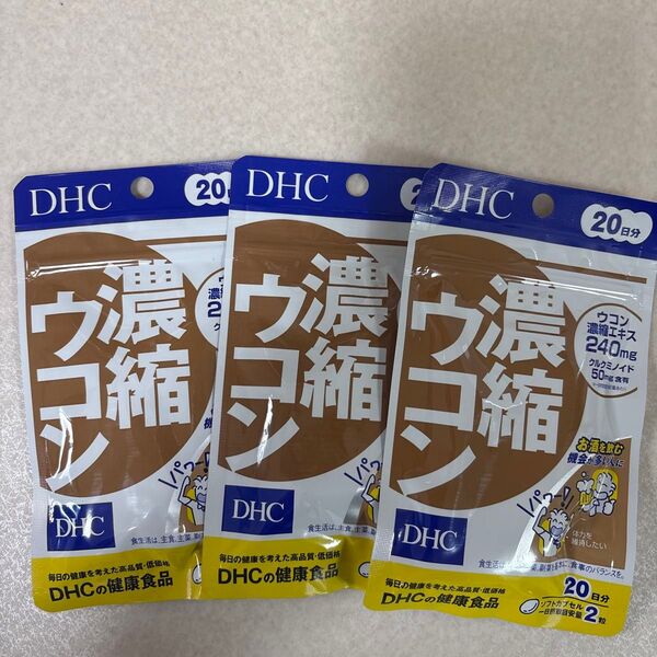 DHC 濃縮ウコン 20日分*3個セット