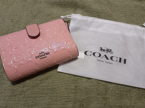 COACH 二つ折り財布 エナメル COACH コーチ アウトレット