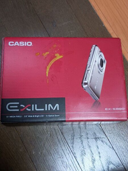 CASIO デジタルカメラ EXILIM (エクシリム) CARD シルバー EX-S880SR ジャンク品