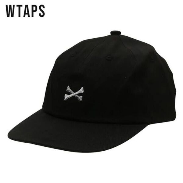 美品 ダブルタップス wtaps キャップ フリーサイズ クロスボーン ブラック 帽子