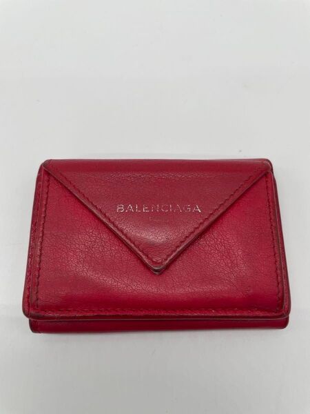 BALENCIAGA バレンシアガ 三つ折り財布 ペーパーミニウォレット コンパクト