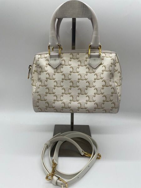 CELINE セリーヌ トリオンフ 2way ミニボストンバッグ ハンドバッグ ショルダーバッグ