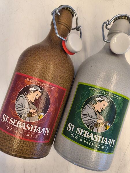 修道院ベルギービール 陶器入り500ml 2本 セバスチャン ダーク&グランクリュ