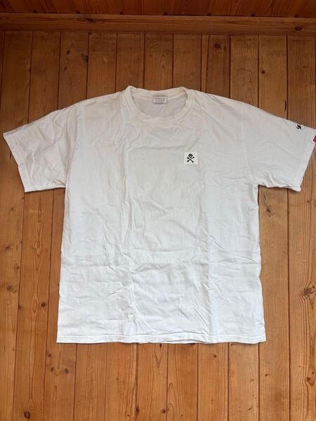 WTAPS ダブルタップス TET着 スカルボーンロゴTシャツ ドクロ BULLINK社製 ホワイト Lサイズ