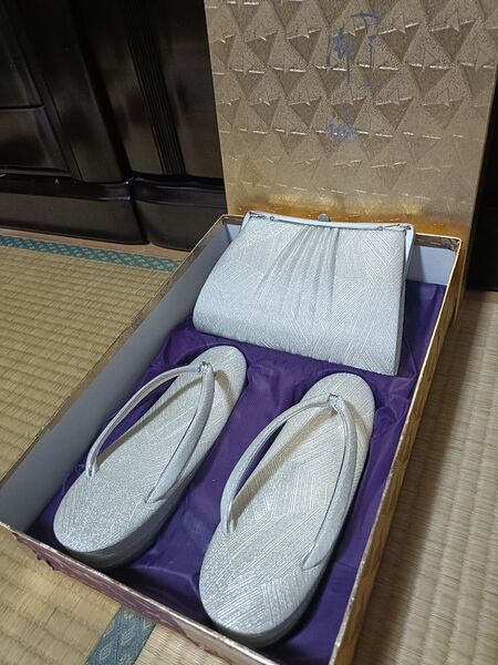 【美品】和装用 草履 和装バッグ(2点セット)結婚式 和装小物