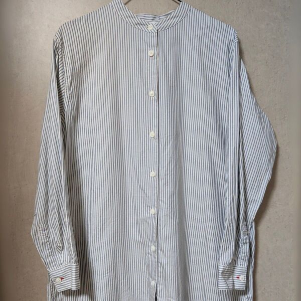 UNIQLO INES DE LA FRESSANGE コットンツイルチュニック ストライプシャツ Mサイズ ユニクロ イネス