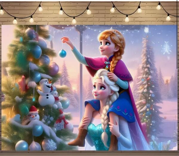アナと雪の女王 クリスマスツリー タペストリー ¥5900→¥4800