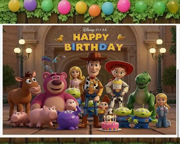 トイ・ストーリー バースデーバナー 誕生日 飾り付け