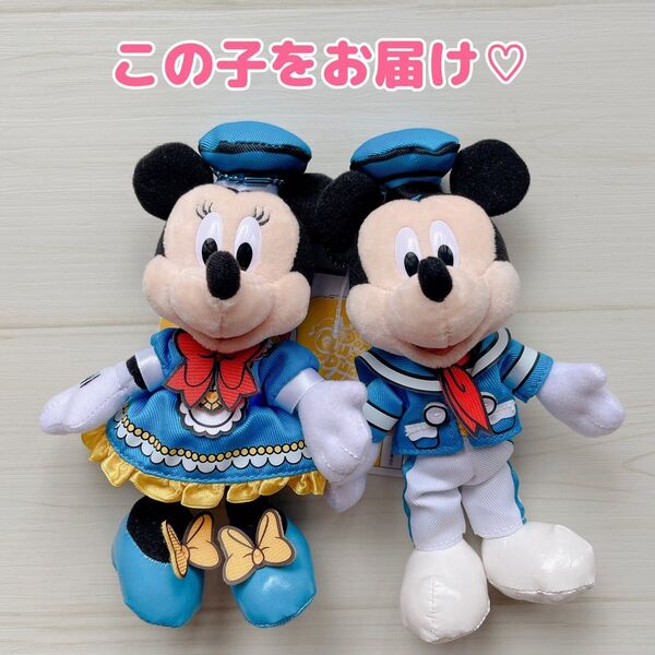 ミッキー ミニー パルパルーザ クワッキーダックシティ ぬいぐるみバッジ 2点セット タグ付き