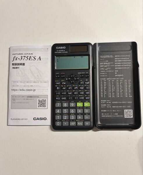 CASIO 関数電卓 fx-375ES A ブラック