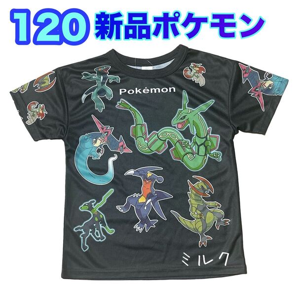 120 新品 ポケモン ブラックレックウザ 半袖/Tシャツ メッシュ 男の子
