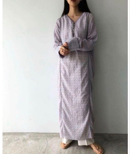 TODAYFUL トゥデイフル Embroidery Voile Dres エンブロイダリーボイルドレス パープル 38