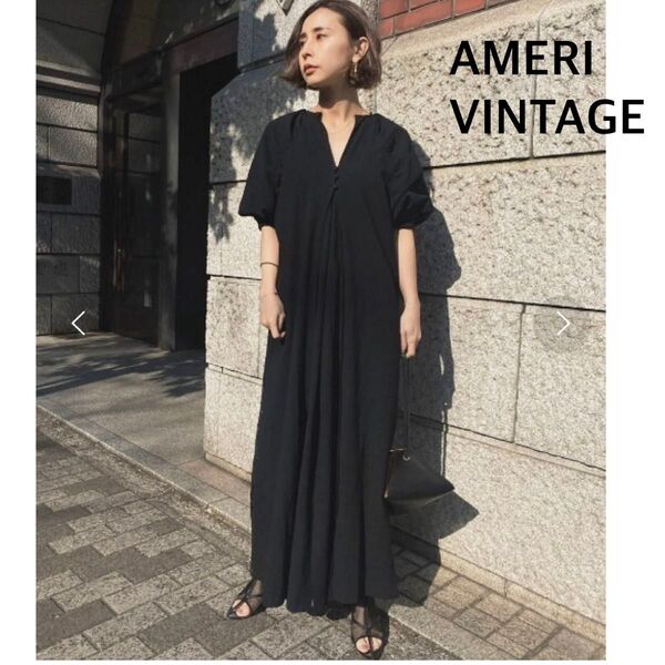 Ameri MEDI 2WAY CIRCLE PATTERN LACE DRESS ブラック ロングワンピース レース
