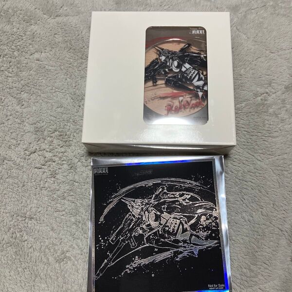 勝利の女神 NIKKE 渋谷 TSUTAYA 墨絵 アクリルLED スタンド レッドフード 非売品 ホロステッカー