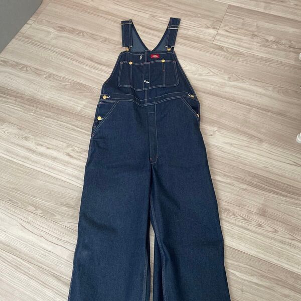 Dickies デニムオーバーオール インディゴブルー