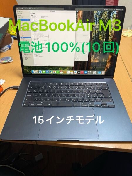 【電池100%】MacBook Air M3価格交渉OK