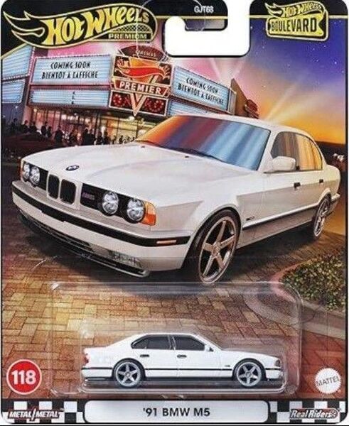 91 BMW M5 Hot Wheels ミニカー ホットウィール ホワイト ブールバード