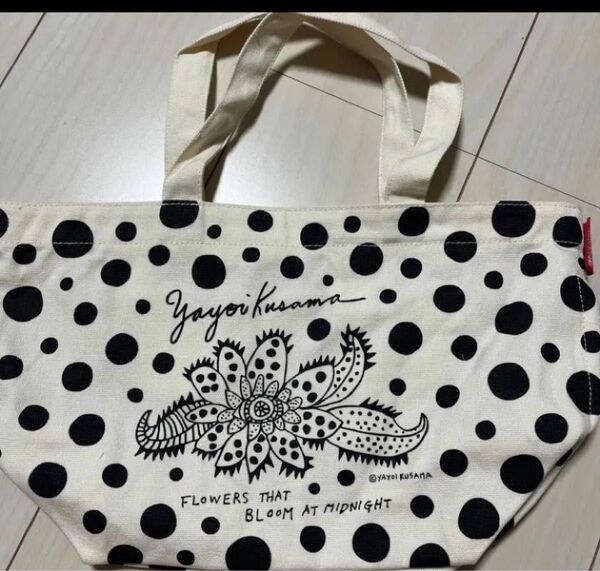 トートバッグ 草間彌生 ルートートROOTOTE 草間彌生×ラムフロム 真夜中に咲く花 訳あり