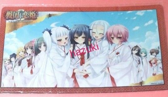 戦国恋姫 戦国†恋姫 コラボカフェ 限定 ラバーマット デスクマット プレイマット 光璃 美空 一葉 久遠