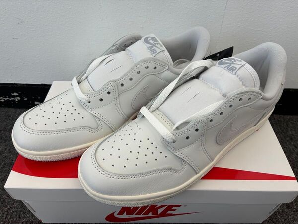 新品 未使用品 NIKE AIR JORDAN 1 LOW 85 ホワイト セイル スモーキーグレー 27.5cm