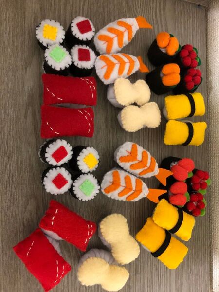 フェルトおままごと・お寿司32個セット! ハンドメイド