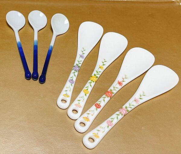 【美品】陶器製スプーン7本セット