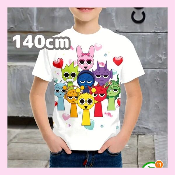 大人気★スプランキー 半袖Tシャツ 140cm ホワイト オールスター