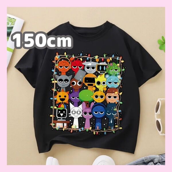 大人気★スプランキー 半袖 Tシャツ 150cm ブラック オールスター