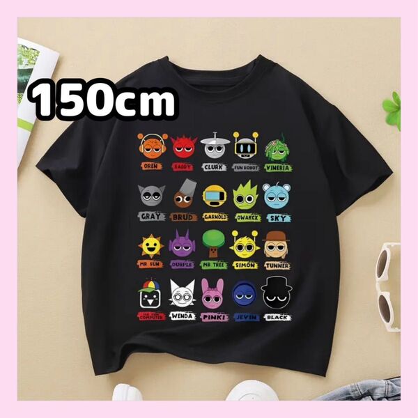 大人気★スプランキー 半袖Tシャツ 150cm ブラック 黒 オールスター